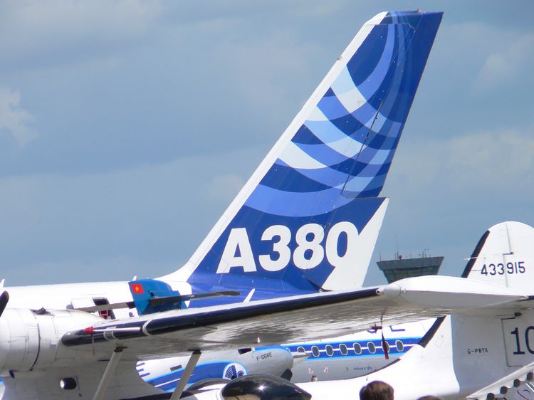 Queue de l'Airbus A380